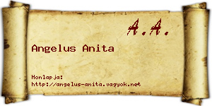 Angelus Anita névjegykártya